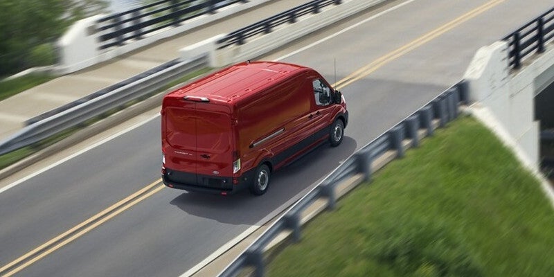 red 2025 Ford E-Transit